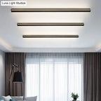 LED Wall Light Slim Linear Matte Black