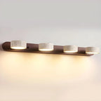 LED Wall Light Travertine & Wood Integrated LED