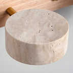 LED Wall Light Travertine & Wood Integrated LED