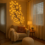 LED Wall Light Willow Branch Warm White Dimmable & Remote