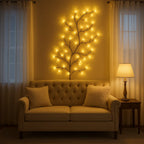 LED Wall Light Willow Branch Warm White Dimmable Remote Control