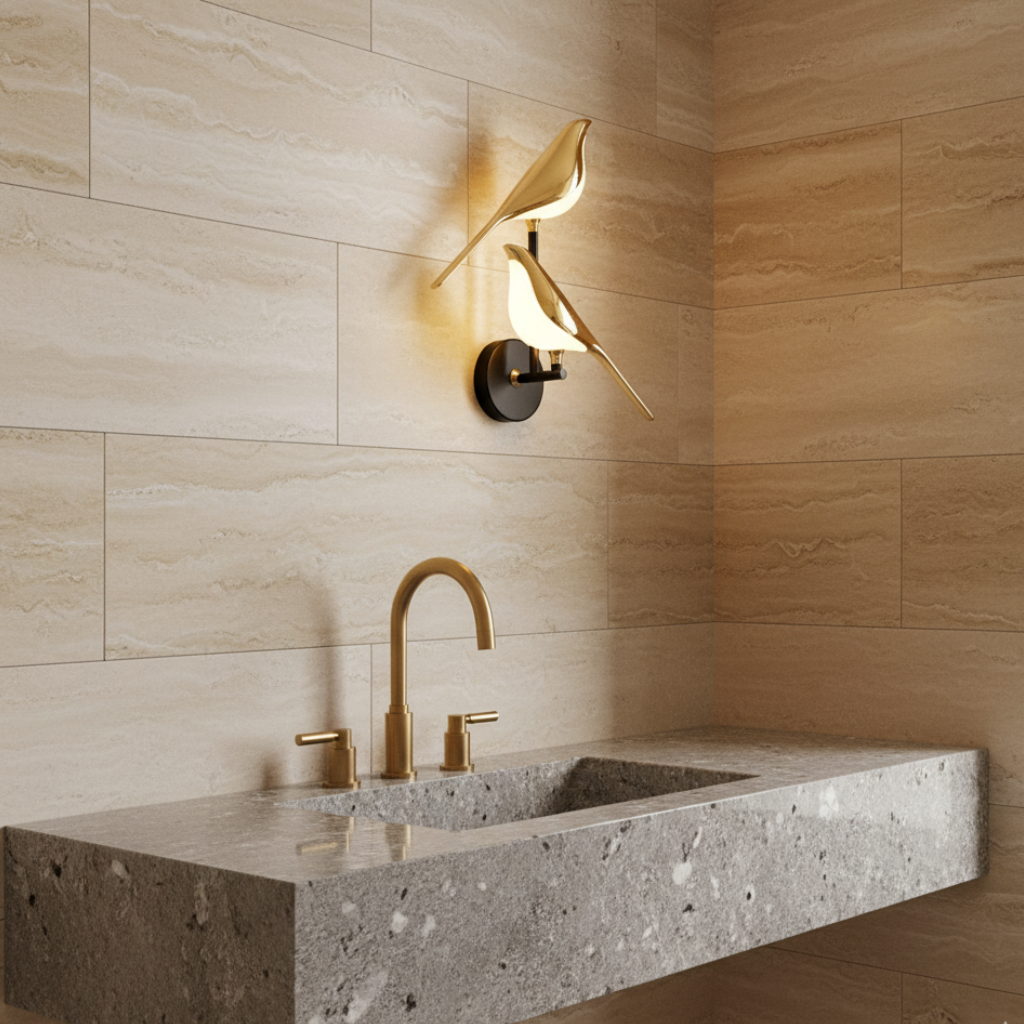 LED Wall Sconce Bird Design Magnetic Mount