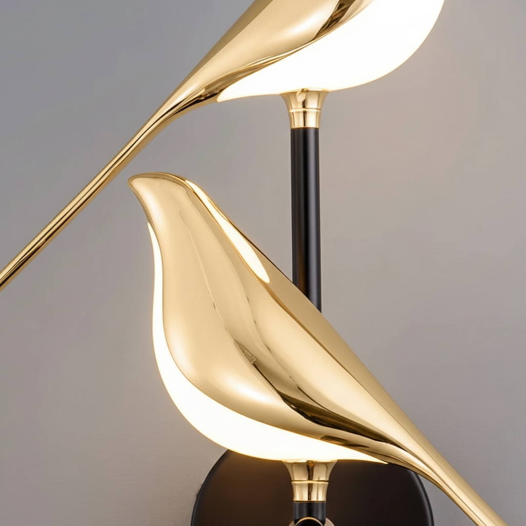 LED Wall Sconce Bird Design Magnetic Mount