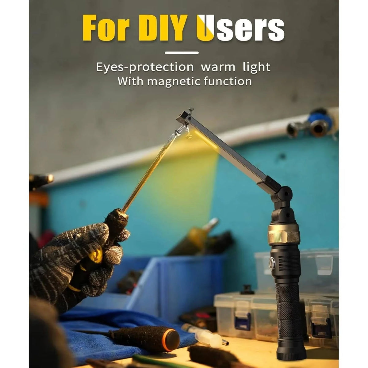 LED Work Light Magnetic 360 Degree Rechargeable