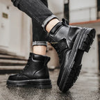 Lace-Up Boots Soft Leather Ergonomic Insole & Anti-Slip Sole