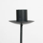 Lacquered Iron Sculpted Wave Candle Holder (Small & Large)