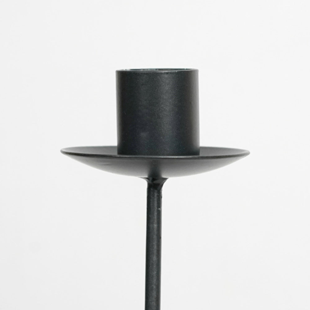 Lacquered Iron Sculpted Wave Candle Holder (Small & Large)