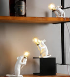 Lamp Animal-Shaped Gold Finish