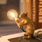 Lamp Animal-Shaped Gold Finish