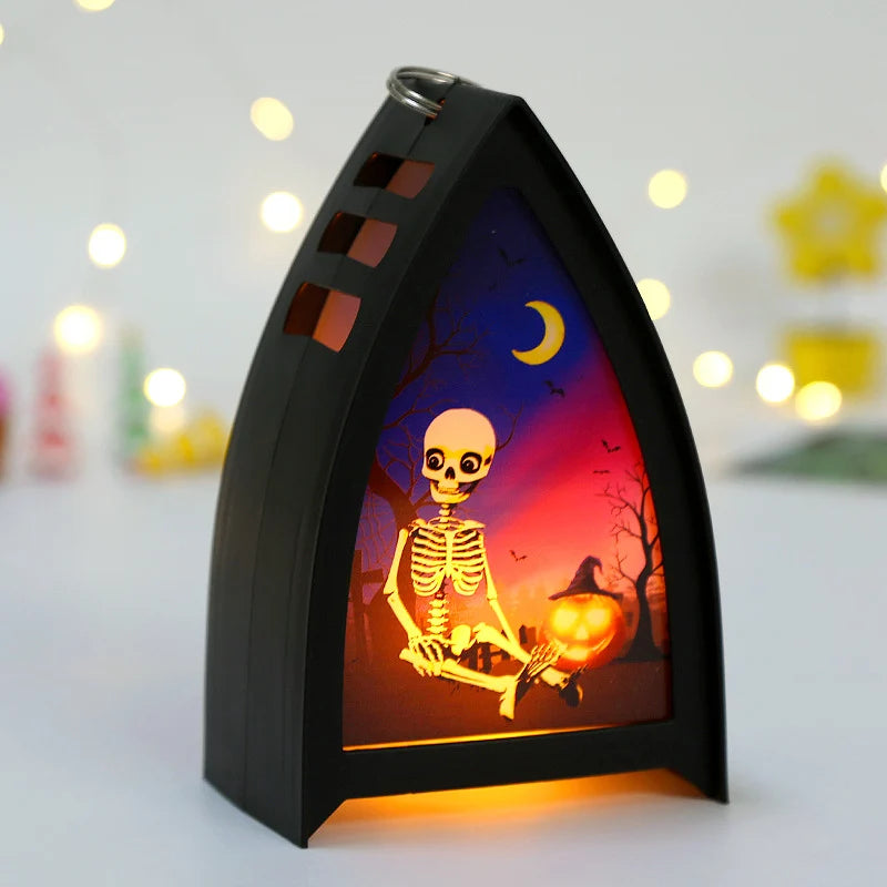 Lamp LED Pumpkin & Skull Indoor Outdoor