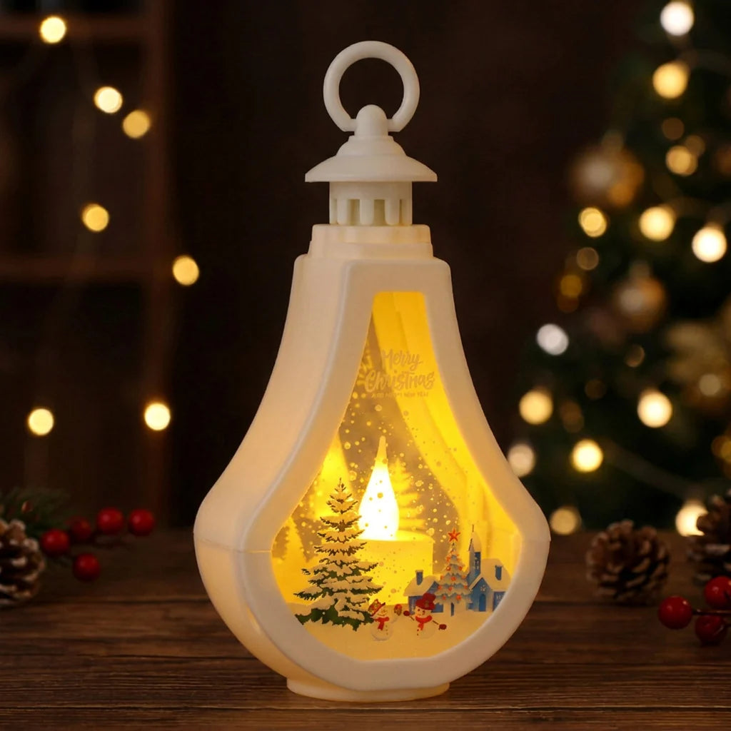 Lantern Christmas Motif Warm Glow Indoor Outdoor