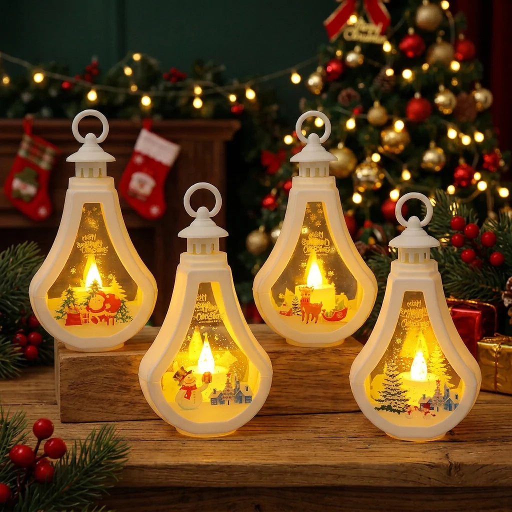 Lantern Christmas Motif Warm Light Indoor & Outdoor