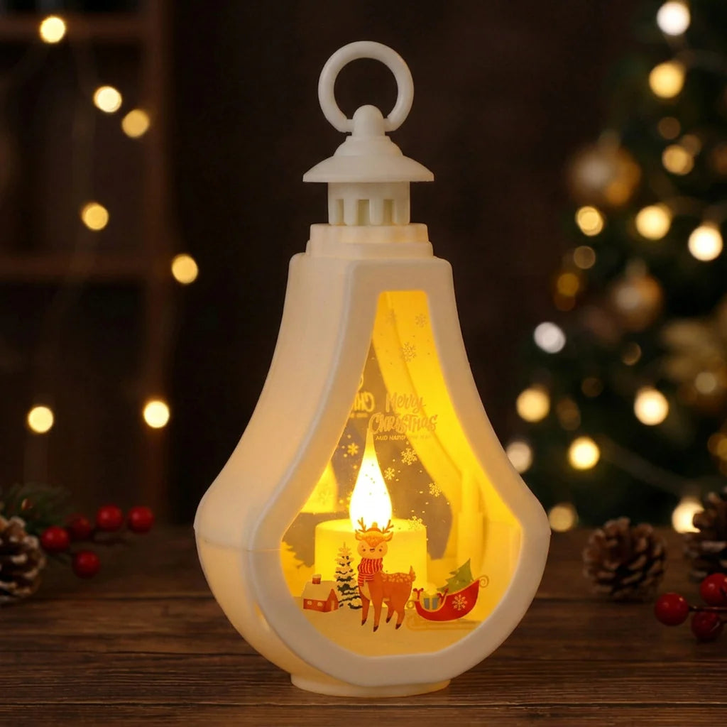 Lantern Christmas Motif Warm Light Indoor & Outdoor