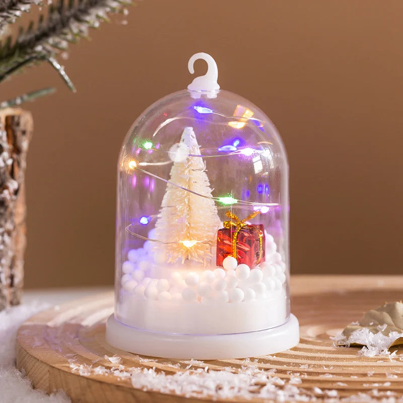 Lantern Christmas Motif Warm White LED Cordless