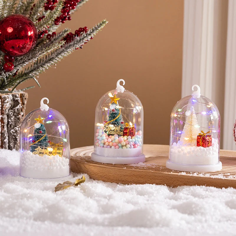 Lantern Christmas Motif Warm White LED Cordless