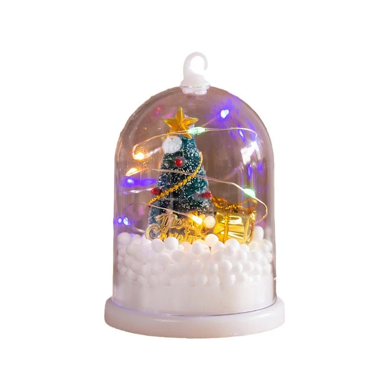 Lantern Christmas Motif Warm White LED Cordless