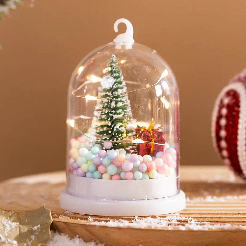 Lantern Christmas Motif Warm White LED Cordless