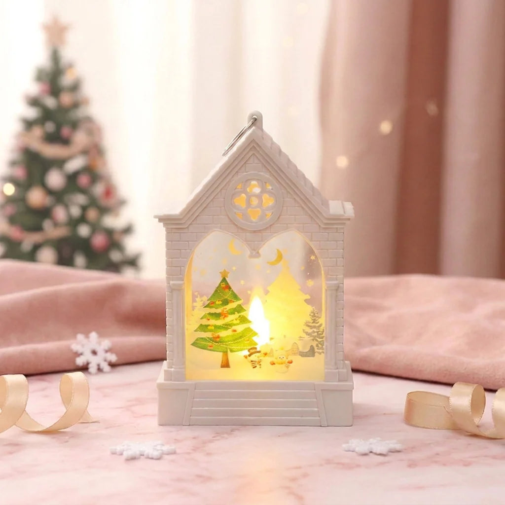 Lantern Christmas Motifs Integrated LED Hanger & Table Decor