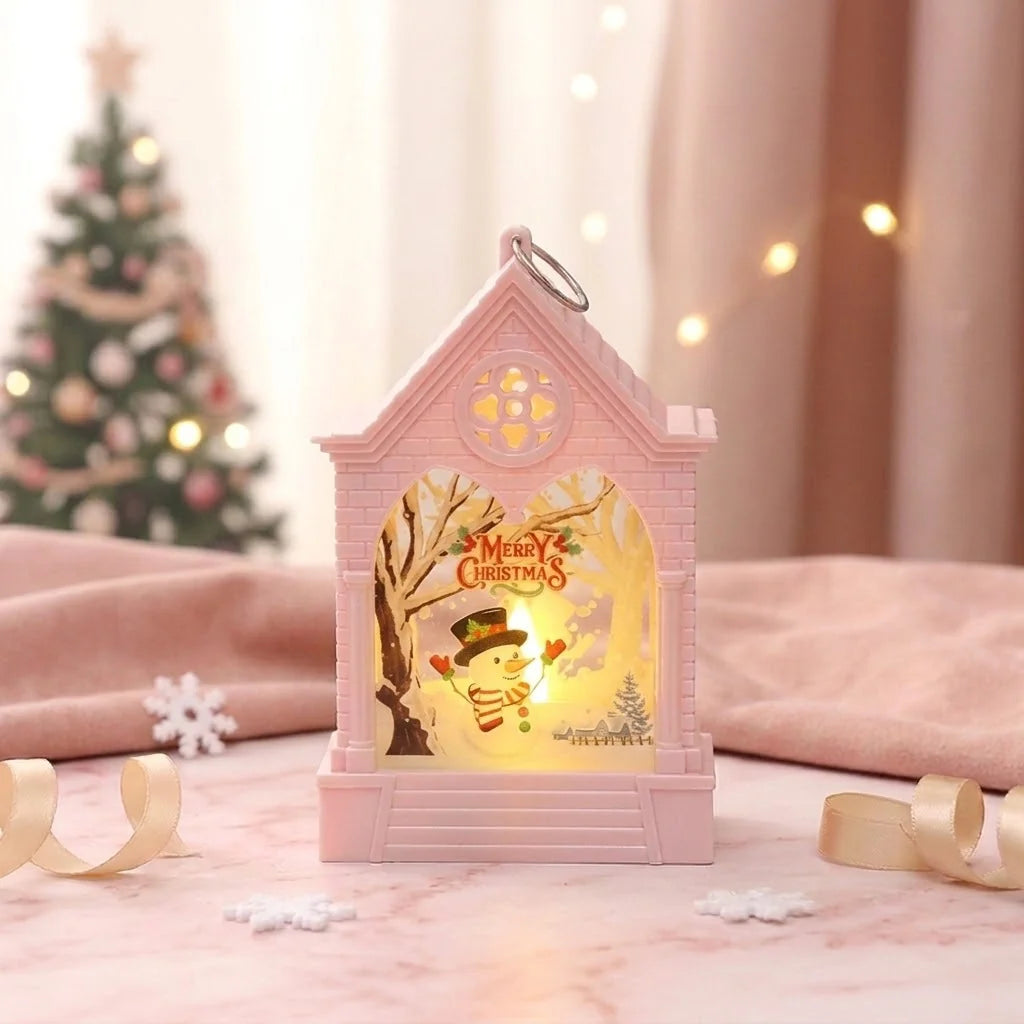 Lantern Christmas Motifs Integrated LED Hanger & Table Decor
