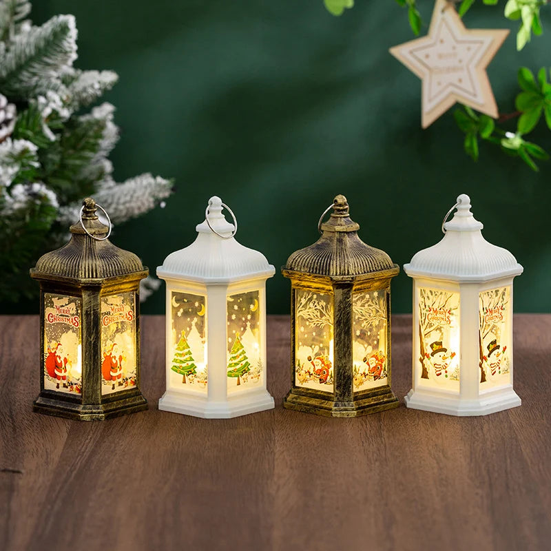 Lantern Christmas Scene Metal Hanging & Tabletop