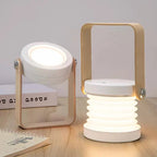 Lantern Cordless Rechargeable 4-in-1 Dimmable Bamboo Accent