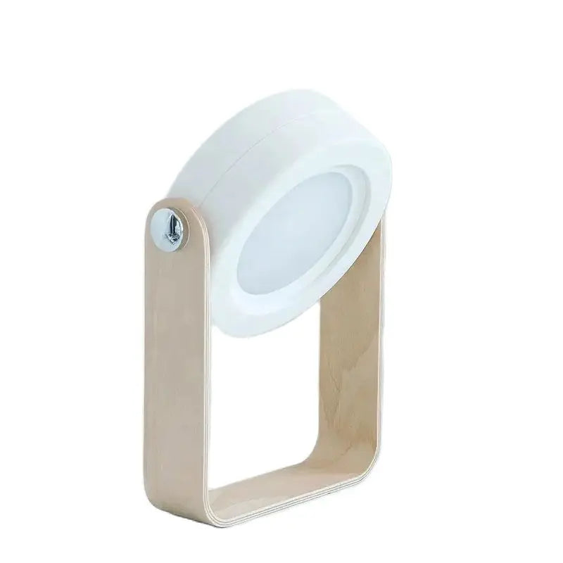 Lantern Cordless Rechargeable 4-in-1 Dimmable Bamboo Accent