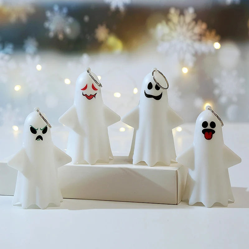 Lantern Ghost Design Battery-Operated LED Keychain