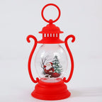 Lantern Glass & Metal Festive Motifs Warm Light