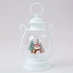 Lantern Glass & Metal Festive Motifs Warm Light