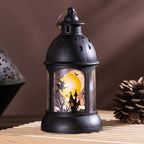 Lantern Halloween Cutout Metal & Glass LED