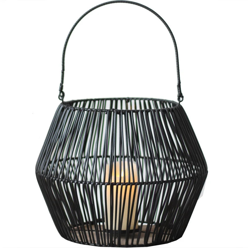 Lantern Handcrafted Woven Candle & LED Compatible