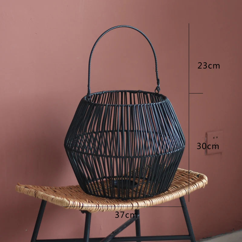 Lantern Handcrafted Woven Candle & LED Compatible