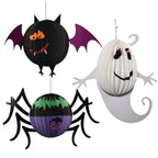 Lantern Hanging Ghost Smiling Face Indoor Outdoor