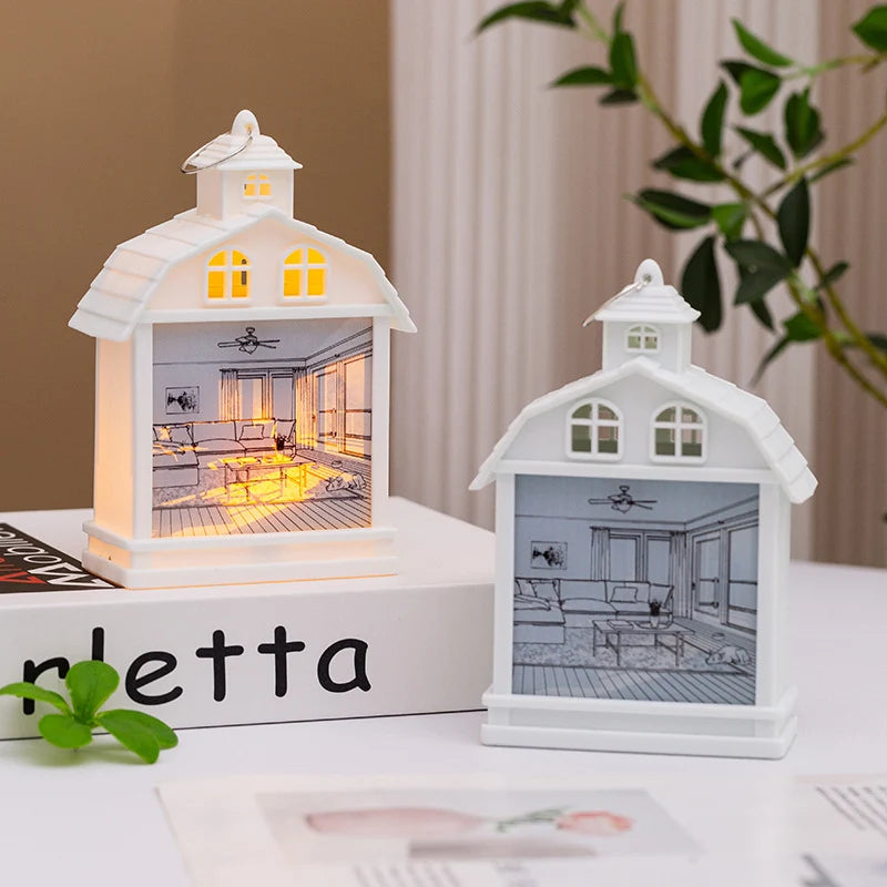 Lantern House-Shaped Built-In LED Energy-Saving