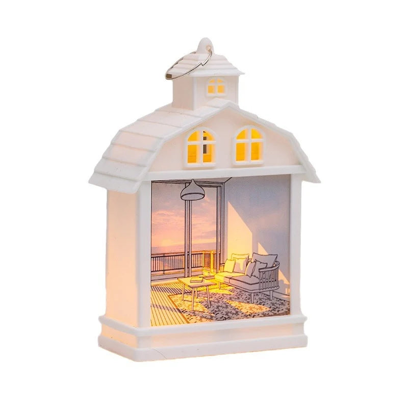 Lantern House-Shaped Built-In LED Energy-Saving