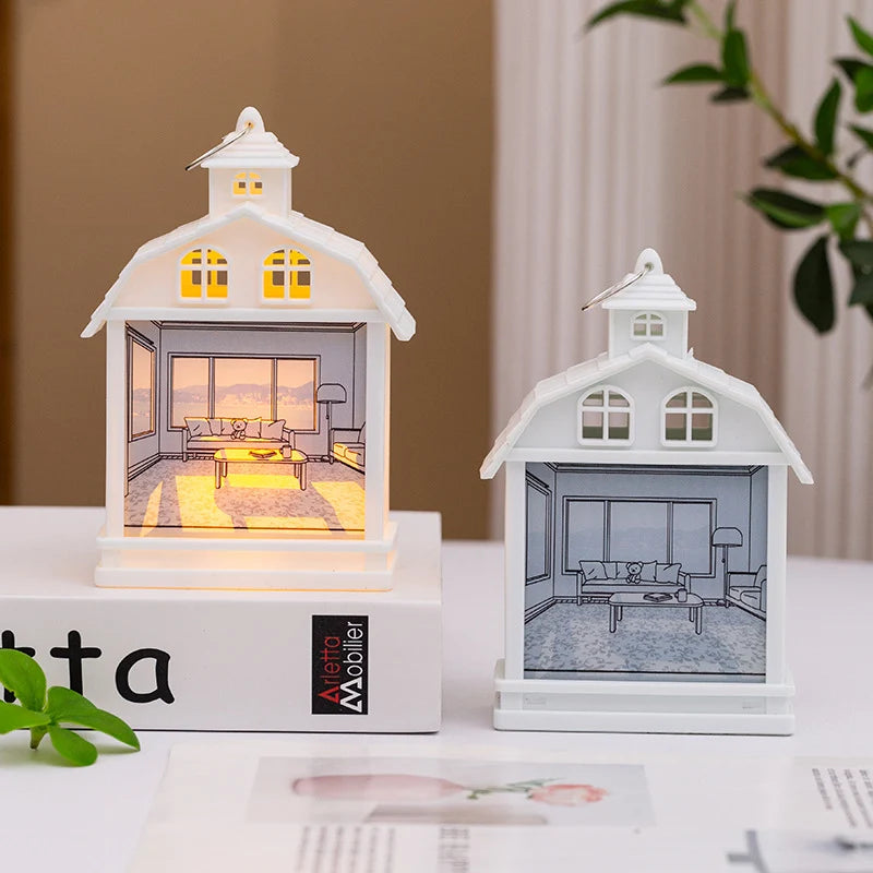 Lantern House-Shaped Built-In LED Energy-Saving