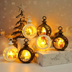 Lantern LED Warm Glow Indoor Outdoor Bronze & White