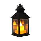 Lantern Metal & Glass Flickering LED Indoor Outdoor