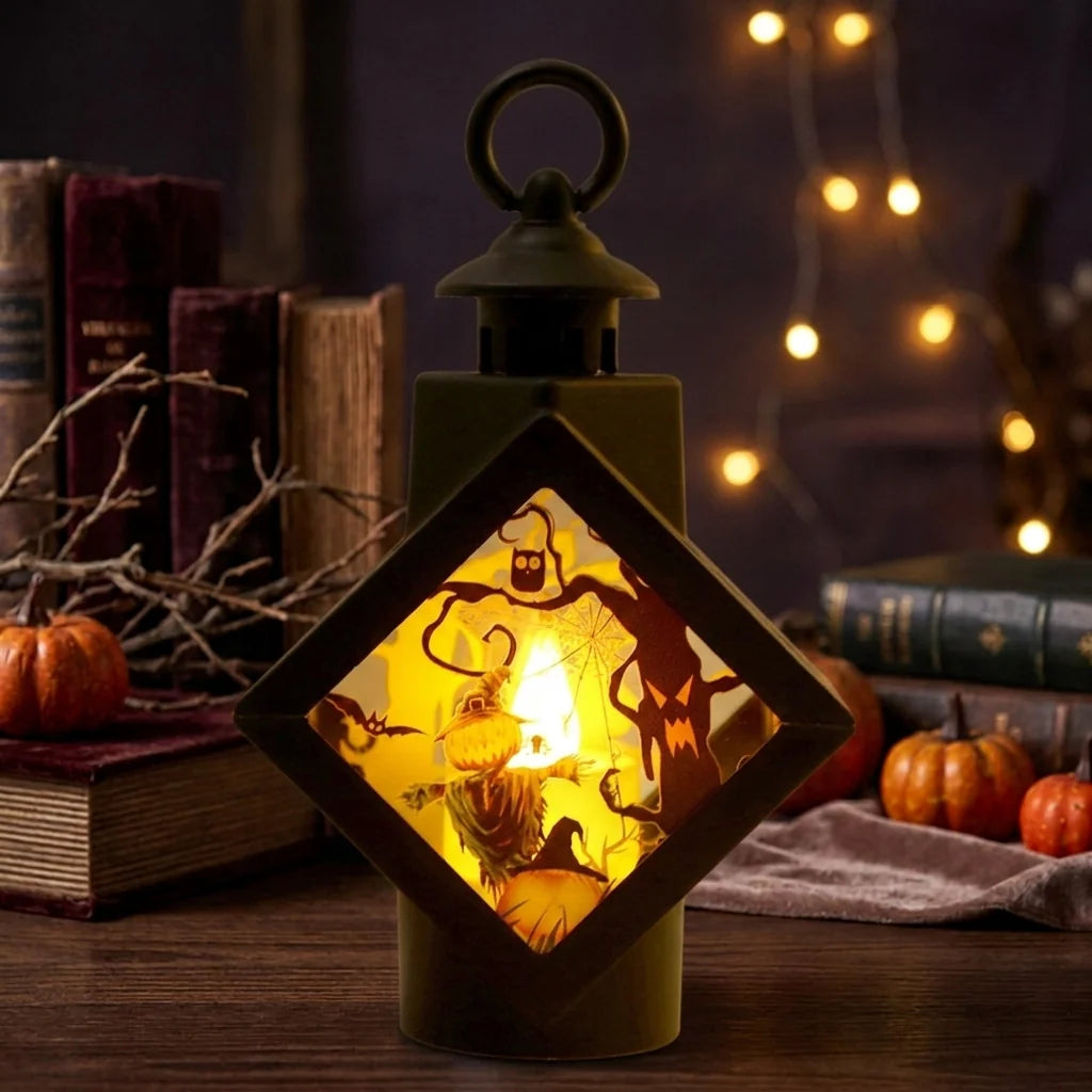 Lantern Pumpkin Cutout Integrated LED Warm Glow