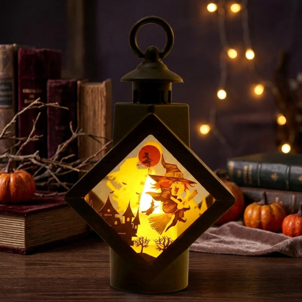 Lantern Pumpkin Cutout Integrated LED Warm Glow