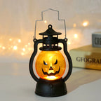 Lantern Pumpkin Face LED Metal Frame