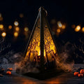 Lantern Skeleton Mist Flickering Light Indoor & Outdoor