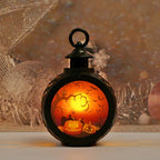 Lantern Skull & Pumpkin LED Hanging Indoor Outdoor