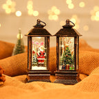 Lantern Snowman Glitter Battery-Operated LED