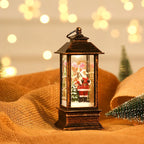 Lantern Snowman Glitter Battery-Operated LED