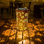 Lantern Solar Powered Patterned Iron Weather-Resistant
