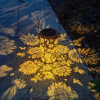 Lantern Solar Powered Patterned Iron Weather-Resistant