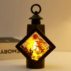 Lantern Spooky Castle & Pumpkin LED Indoor Outdoor