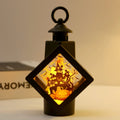 Lantern Spooky Castle & Pumpkin LED Indoor Outdoor