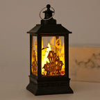 Lantern Spooky House & Bats LED Warm Light